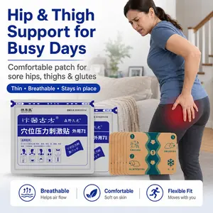 Cream patch for ischial pain and thigh-side discomfort; pulls/stretches the back of the thigh; relieves pressure on nerves causing numbness; soothing patch for prolonged sitting and lower back/leg strain.