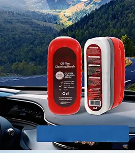 2025 New Coating for Windshield, Automotive Oil Film Cleaning Brush, Prevents Rain and Fog,Improves Clarity and Visibility