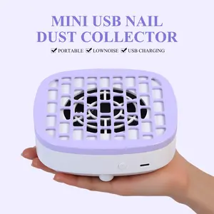 Portable Nail Dust Vacuum Cleaner, Compact Manicure Tool with Detachable Paper Filter, Strong Suction Nail Cleaning Machine, Holiday Gift