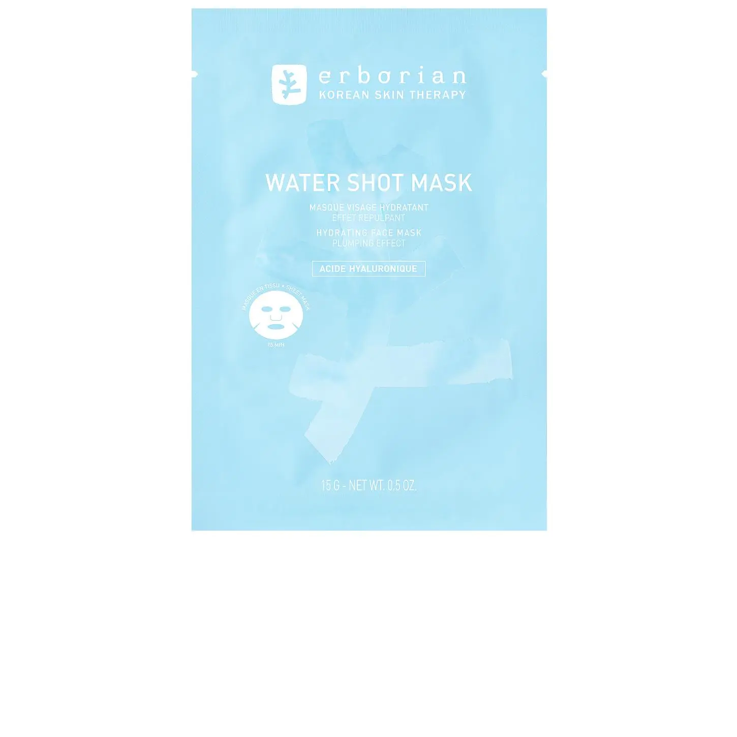 erborian Water Shot Serum-Concentrated Sheet Mask For Hydration With Hyaluronic Acid