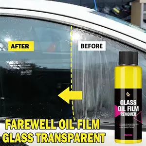 Windshield Oil Stain Remover, Improve Visibility Auto Glass Cleaner, Quick-Acting Windshield Degreaser, Easy-To-Operate Car Care Solution