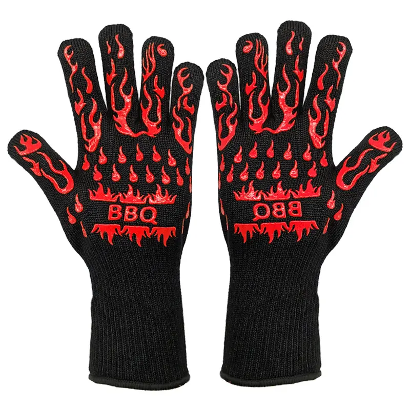 Red BBQ flame, one size fits all (single piece)