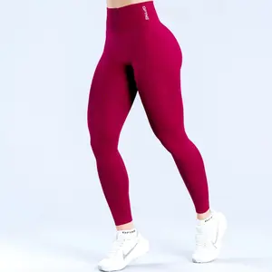 Matte finish, ruched waist, seamless sports fitness pants, sweat-absorbent