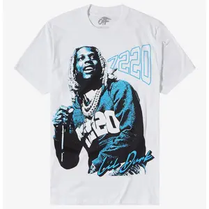 Lil Durk 7220 Portrait T-Shirt, Rapper Shirt, Unisex, Vintage Graphics, Men's Clothing, Shirts, Crew Neck, Premium, Trendy Clothing, Sports, Gift for Friends, Street Style Street, Multi-color models from Size S to XL, Tiktok Shop