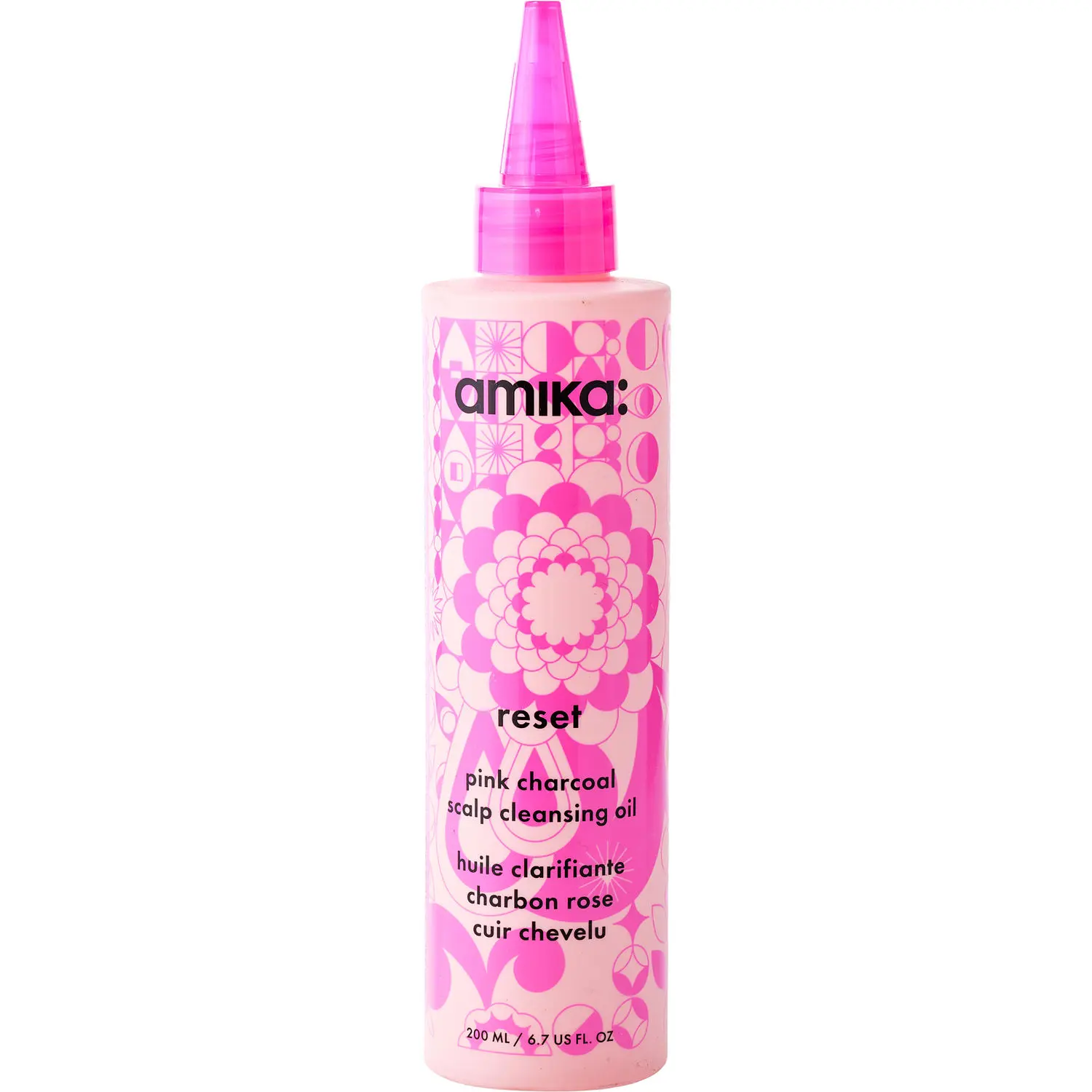 Amika By Amika Reset Pink Charcoal Scalp Cleansing Oil For Unisex
