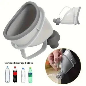 No Spill Portable Travel Urinal Unisex Large Capacity Handheld Urine Bottle with Firm Grip Perfect for Road Trips Camping & Car Emergency Needs