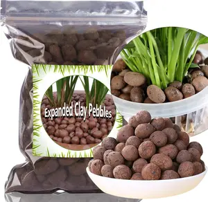 Expanded Clay Pebbles 1 qt, 8mm-14mm Clay Balls for ,   Grow Media, Porous Stones for Hydroponics, Drainage, Decoration, Aquaponics, and Other Gardening Essentials