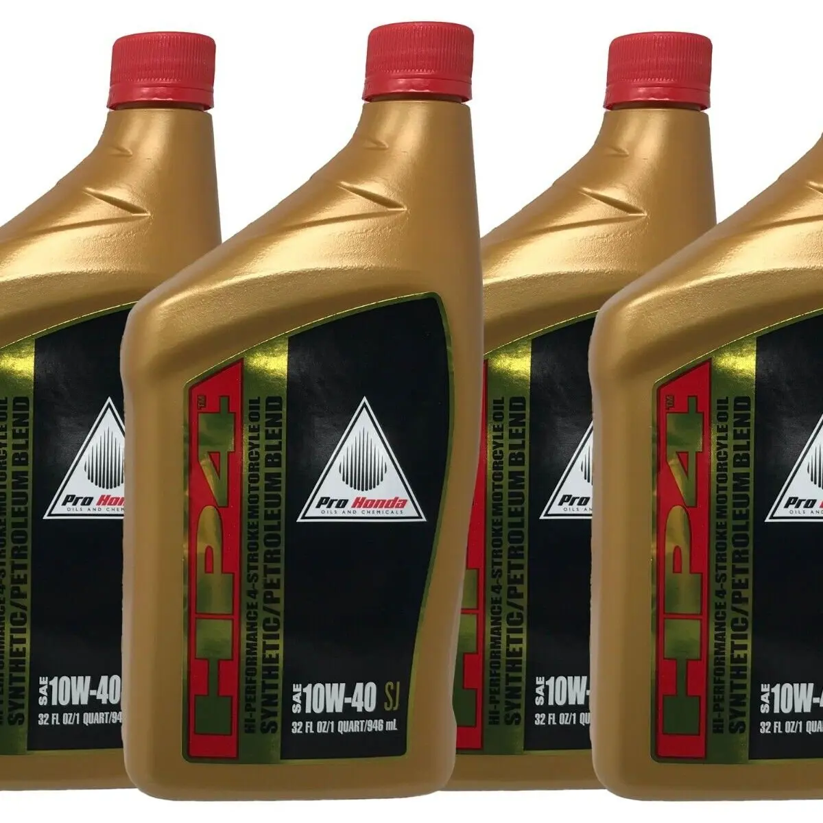 4 Quarts of Genuine 08C35-A14WOM HP4 Honda 4-Stroke Synthetic Blend 10W-40 Oil