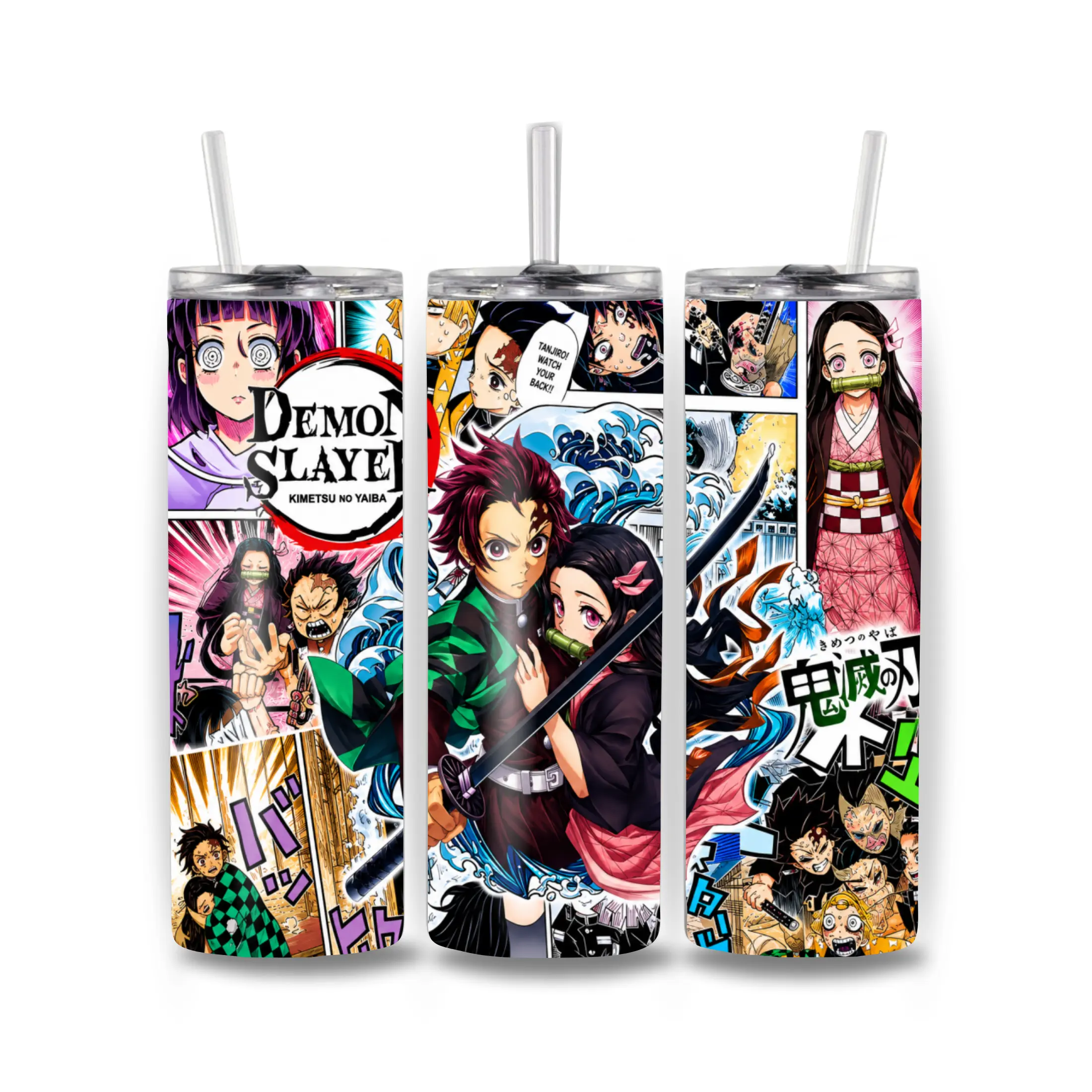 Demon Slayer 20 oz Vacuum Flask Drinkware - Vibrant Character Designs for Anime Fans, Flasks