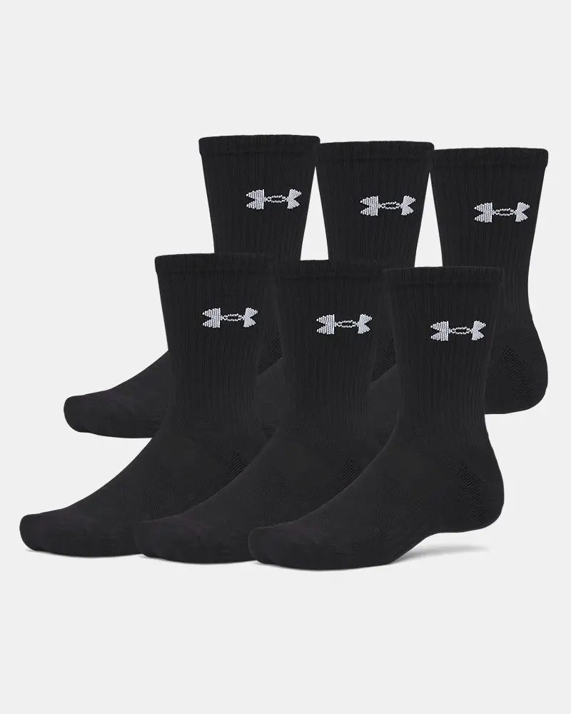 Under Armour Performance Cotton Unisex 6-Pack Crew Socks