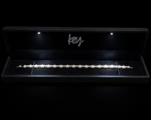 Key Jewelry Gold Cross Bracelet 7inch
