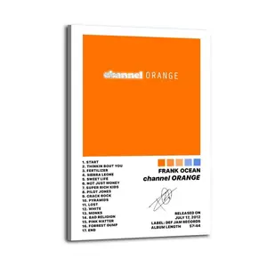 Frank Ocean Channel OrangeArt Canvas Posters Photos Wall Decorations Canvas Printing Living Room Bedroom Decoration Wall Decoration Printing Office Aesthetic Posters