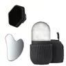 3-Piece Facial Cleansing Set, Stainless Steel Heart Gua Sha Board, Ice Roller, Silicone Face Brush, Facial Cleaning Tool, Facial Cleansing Instrument, Essential Skincare Tools, Beauty Tools, Self Care Tools