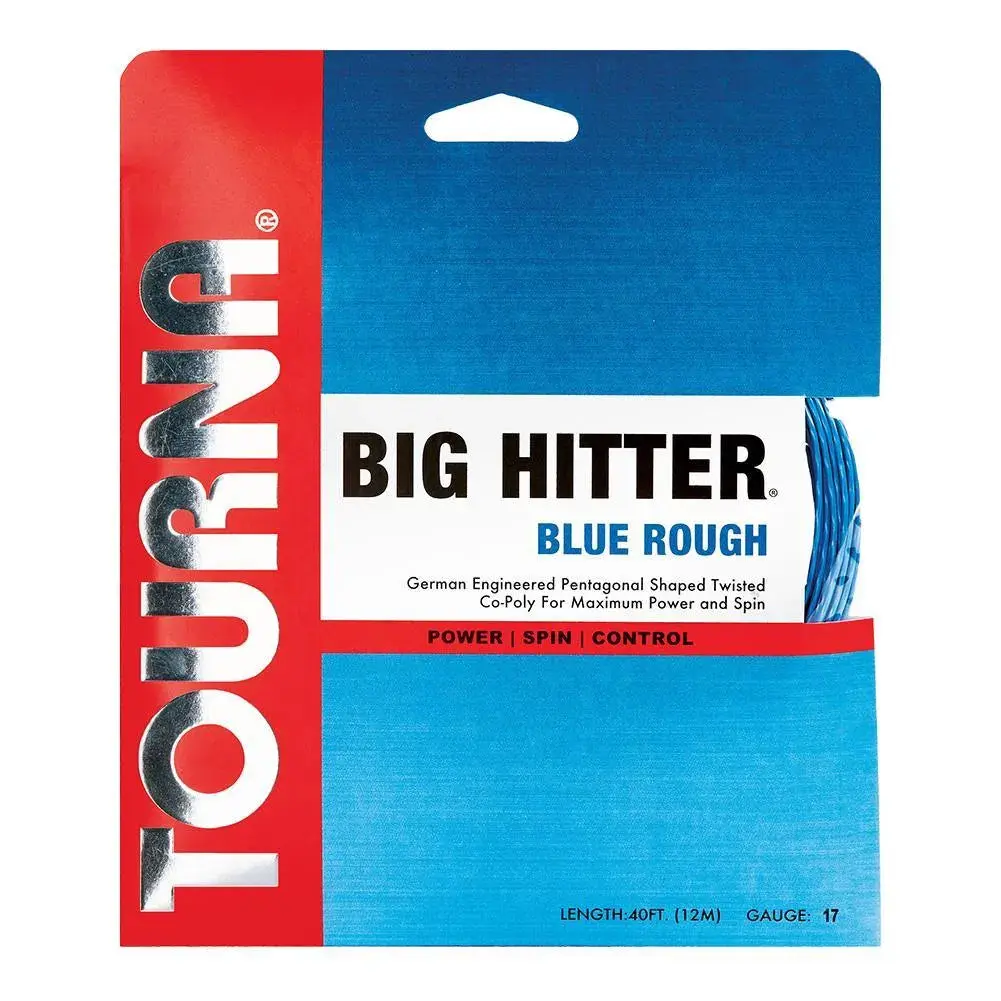 Big Hitter Blue Rough 17G Tennis String, High-Performance Fiber String for Tennis Racket & Other Sports Rackets, Ideal for Ball Sports Use