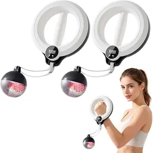 Upgraded Hand Crank Arm Trainer, Smart Counting Flash Design Arm & Shoulder Strength Exerciser for Home Workout