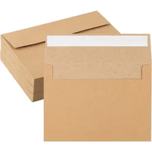 50 Pack Kraft Envelopes 4 x 6 Inch Brown Envelopes,A4 Envelopes, Card Envelopes, Kraft Paper Envelopes, Invitation Envelopes, Postcard Envelopes (Brown)