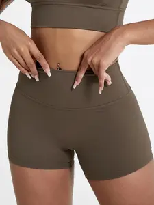 NVWA-Women's 6 Piece Workout Shorts Seamless High Waist Butt Liftings Exercise Athletic FitnessWomen Workout Gym Impact Shorts Hidden Scrunch Butt Lifting Seamless Shorts training gymnastics fitness gym wear