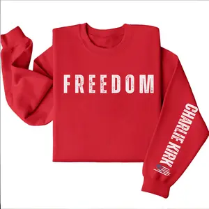 Charlie Kirk Freedom Sweatshirt, Charlie Kirk Make America Great Again, Support Trump, Freedom Charlie Kirk Assassination Shirt