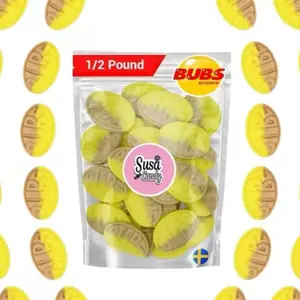 Bubs Banana Caramel Swedish Candy 1/2 lb - Vegan