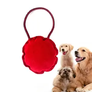 Interactive Round Disc Dog Durable Chew Toy – Fun Fetch & Chew Game + Gentle Teeth Cleaning, Tailored for Small to Medium Pups
