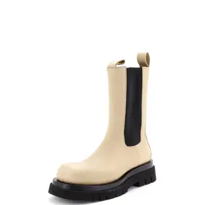 Pre-owned Bottega Veneta Men's Lug Chelsea Boots Leather by Rebag