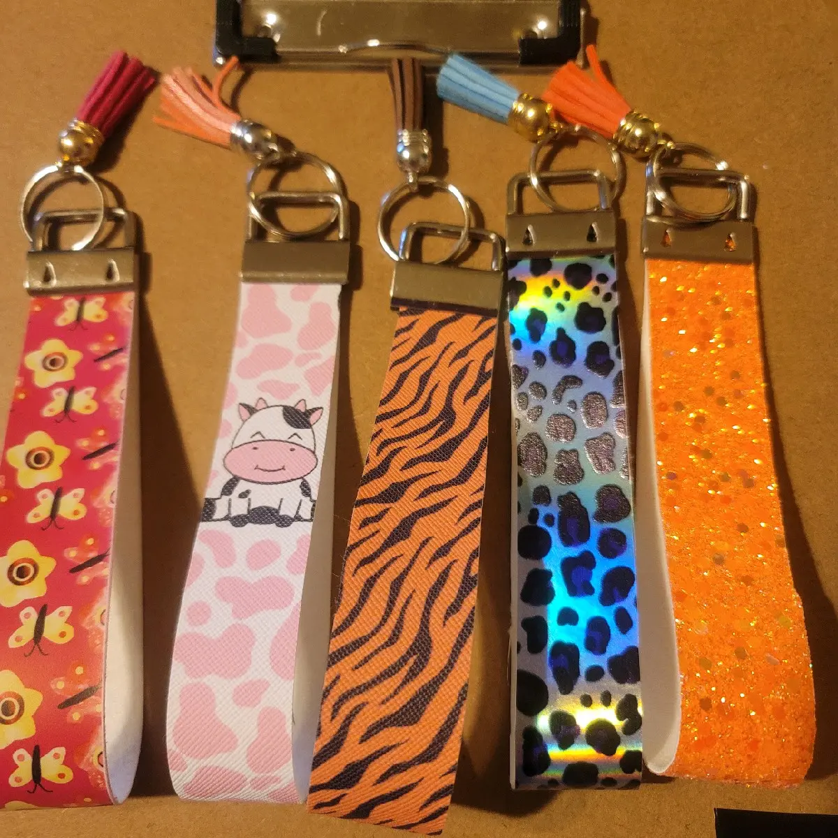 Faux leather Wristlets 5