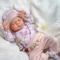 Baby Doll Girl with Pink and White Floral