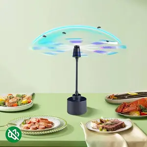 Two-Pack Updated Tabletop Fly Repellent Fan, Practical Battery-Powered Silent Portable Fan with Soft Blades, Keeps Food Clean