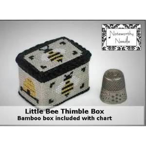 Noteworthy Needle - Thimble Treasures Series - Little Bee Thimble Box - Nashville Needlework Market 2026
