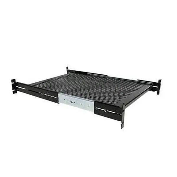 Startech UNISLDSHF19 Adjustable Steel 19-in Server Rack Cabinet Shelf, Home Organiser for Storage & Organization Needs