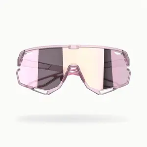 Professional Cycling Glasses for Men Women Sports Sunglasses UV Protection Pink Frame Ideal for Baseball Cycling Running Driving