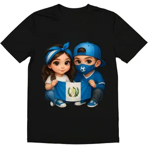 HAGBDH Fashion Designer Tshirt - Cotton Graphic Tees with Guatemala Pride Kids - Cute Flag Tee,Crewneck,Casual,Men's Gifts Top Streetwear Menswear Black Fabric Stretch Tropical Shortsleeve fall outfits graphic tee y2k clothing