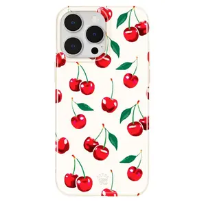 Velvet Caviar Mon Cheri iPhone Case – Cute and Compatible with iPhone 17-11, Pro Max, Pro Plus, and Samsung S25-22, featuring a red cherry design – the perfect Valentine's Day gift.