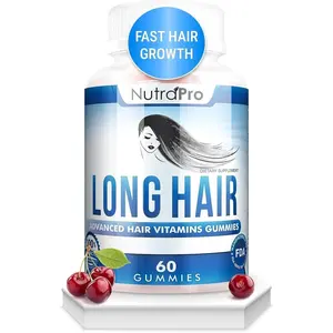 NutraPro Long Hair Gummies – Anti-Hair Loss Supplement for Faster Hair Growth of Weak, Thinning Hair – Grow Long Thick Hair & Increase Hair Volume with Biotin and 10 Hair Vitamins.for Men and Women.
