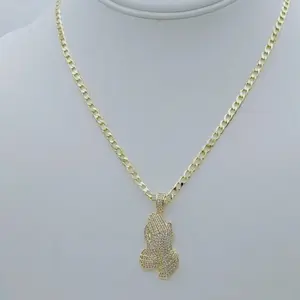 Rodriguezjewerly # 1869 Necklace (3.5mm) #  3775 Pendant