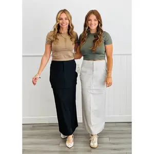 Zip Away Maxi Skirt (Reg.)-2 Colors