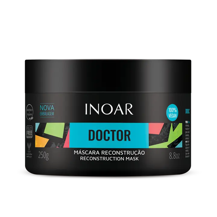 INOAR Doctor Reconstruction Mask – Hair Repair & Strength for Damaged Hair