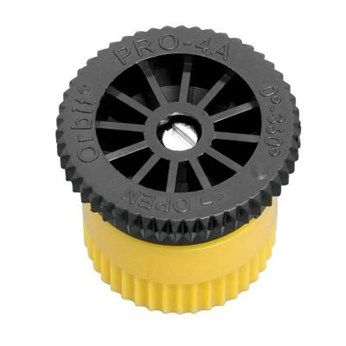 Orbit Irrigation Products Adjustable Mechanical Sprinkler Nozzle Watering Equipment - 15ft Range, 25-360 Degree Arc, 30-150 PSI, Basket Filter Spray Attachment, High Pressure/Liquid Spraying/Automated Model 53584L, Automated Sprinkler Watering Equipment