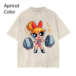 Vintage #Powerpuffff Girls Gym T-Shirt, Cute Weightlifting Cartoon Shirt, Cartoon Character Shirt, Unisex Graphic Tee, Heavy Lifting Shirt, Gym Shirt, Gift for Fan #Powerpuffff, Youth & Adult Shirt