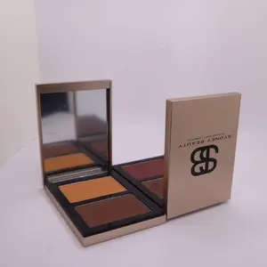 SB bronzer  and blusher duo combination  coutouring powder helps shape the face together  help your sculpt define and even out your natural features.