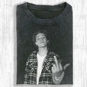Carl Gallagher Middle Finger Vintage T-Shirt, Rude Attitude Flipping The Bird Graphic Tee, Retro Edgy Teenage Rebellion Streetwear Comfort, White Boy Carl Shirt, Bestie Gift