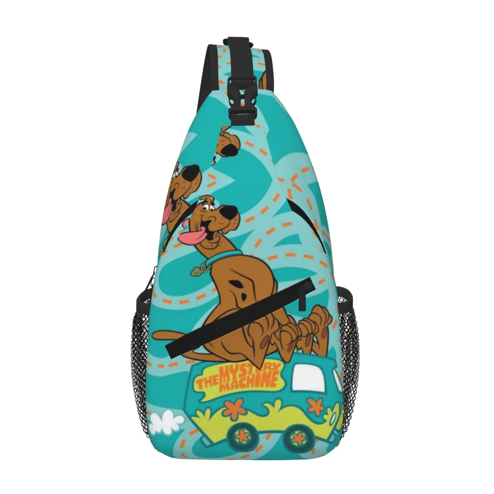Sling Chest Pack for Men & Women, Cute Cartoon All Over Print Shoulder Bag with Adjustable Buckle, High-Capacity for Travel & Sports, Outdoor, Pouch Bags, Casual Belt Bag
