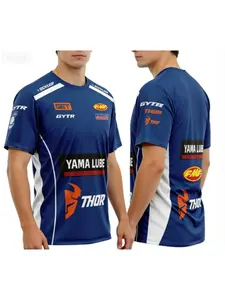 New Men's 3D Printed Motorcycle Team T Shirt Superbike Motocross T-Shirt Men's Quick-drying Breathable Racewear Large Size Tops