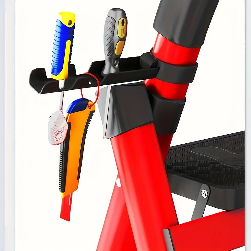 Heavy-duty 3/4/5-step portable folding ladder, with a load capacity of 500 pounds, durable plastic folding ladder with non-slip steps, lightweight and easy to carry, suitable for home and industrial use