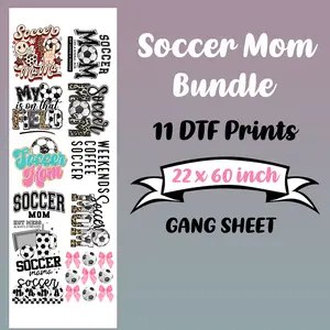 Soccer Mom  DTF Bundle Sheet