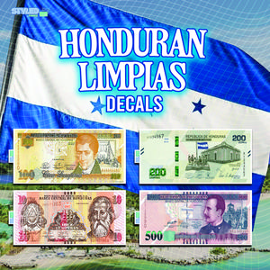 HONDURAS LIMPIRAS 20 rectangle vinyl sticker HONDURAS LIMPIRAS 20 rectangle vinyl sticker
