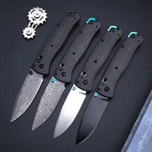 Outdoor folding knife, carbon fiber handle, Damascus steel high hardness blade, EDC outdoor camping, driving, fishing tools, best gift