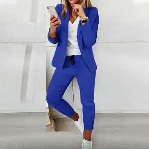 2025 Women's Casual Fashion Suit Comfortable Fit Women's Blazer and Pants for Daily Commute