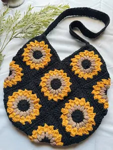 Sunflower Crochet Bag