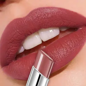 Huasurv Moisturizing Shimmer Lip Balm, Matte Finish Lipstick, Velvet Cream Texture, Smooth Application, Long-Lasting Glitter Makeup